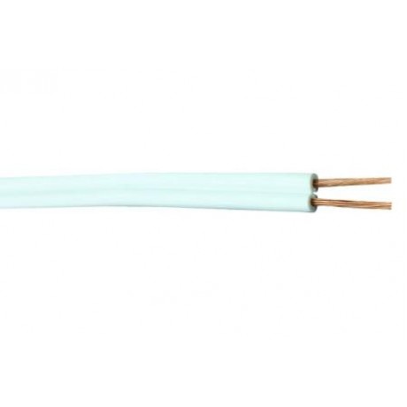 Flat Cable NYFAZ (H03VH-H) 2x0,75mm2 White