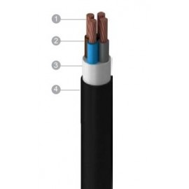 Cable NYY 2x1,5mm2 Black 