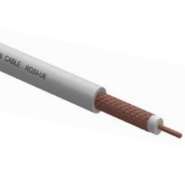 Coaxial Cable RG59-U6 White 