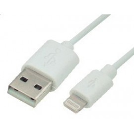 Καλώδιο Φόρτισης USB iPhone/iPad 1m Λευκό 