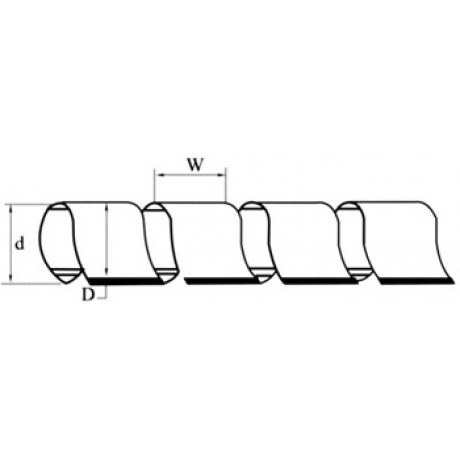 Σπιράλ Τακτοποιήσης Καλωδίων 10m 11.4mm Μαύρο