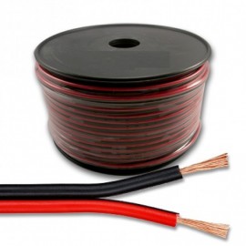 Stereo Cable  2x0,50mm Black - Red  