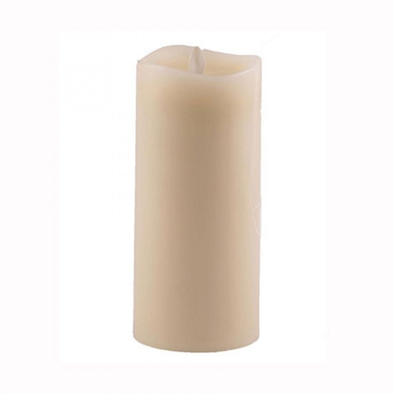 Aroma Led Pillar Candle Smooth Ivory 18cm