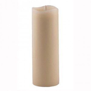 Aroma Led Pillar Candle Smooth Ivory 23cm