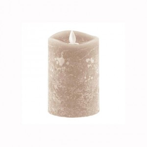 Aroma Led Pillar Candle Artisan Ivory 13cm