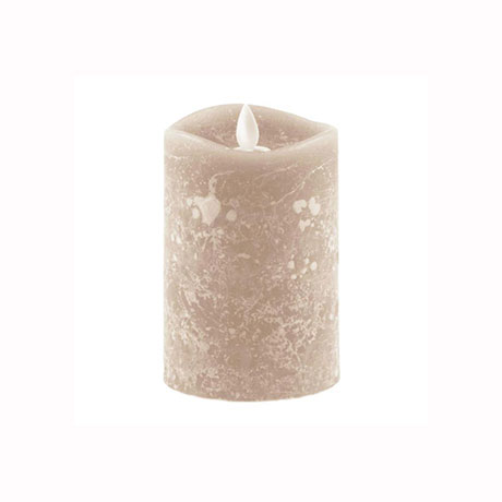 Aroma Led Pillar Candle Artisan Ivory 13cm