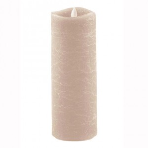 Aroma Led Pillar Candle Artisan Ivory 23cm