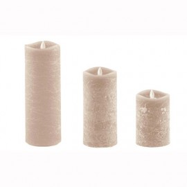 Aroma Led Pillar Candle Artisan Ivory 18cm 