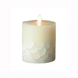 Aroma Led Pillar Candle Seashell 13cm