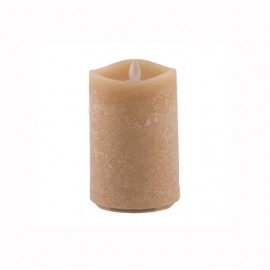 Aroma Led Pillar Candle Honey 13cm 