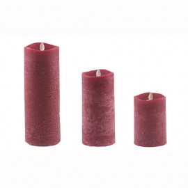 Aroma Led Pillar Candle Artisan Berry 13cm 
