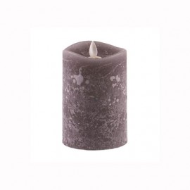 Aroma Led Pillar Candle Charcoal 13cm 
