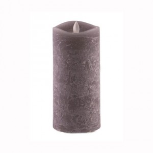 Aroma Led Pillar Candle Charcoal 18cm