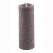 Aroma Led Pillar Candle Charcoal 23cm