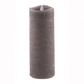 Aroma Led Pillar Candle Charcoal 23cm 