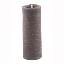 Aroma Led Pillar Candle Charcoal 23cm