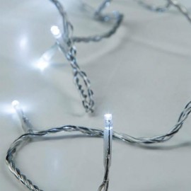 Line of 50 Led with Battery Transparent cable Cool 