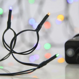 Line of 100 Led M/F Green cable Multi-color 