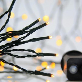 Line of 300 Led M/F Green cable Warm 