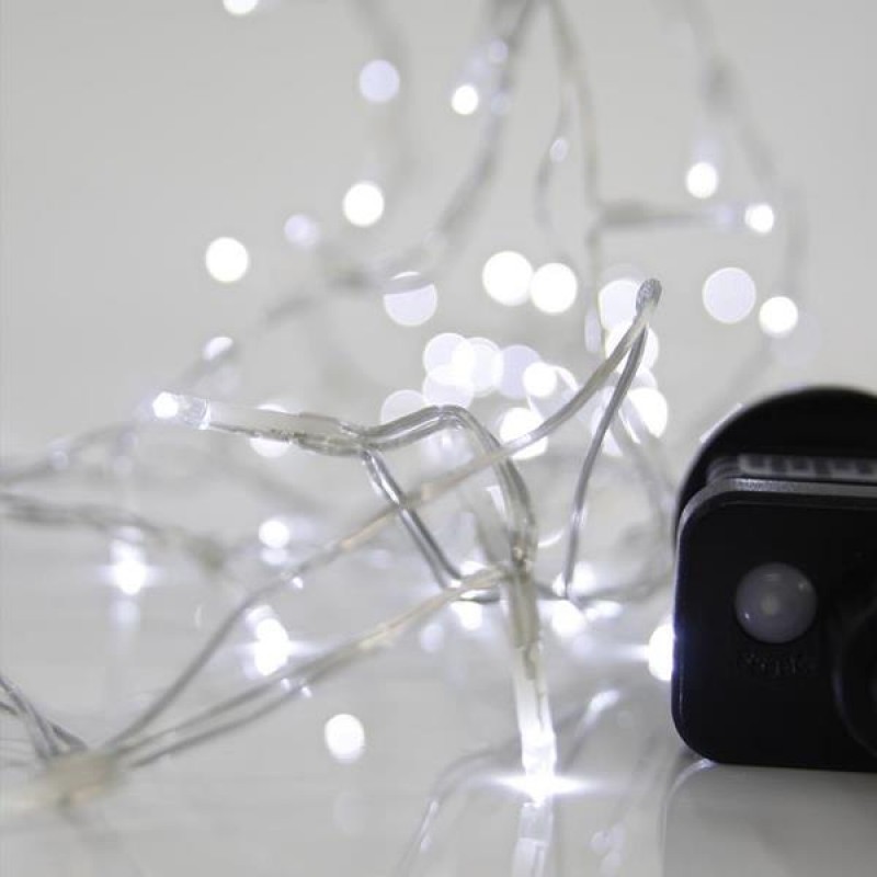 Σειρά 100 Led M/F Διάφανο καλώδιο Ψυχρό