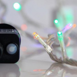 Line of 240 Led M/F Transparent cable Multi-color 