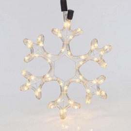 Snowflake Light Tube IP44 Steady Warm