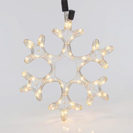 Snowflake Light Tube IP44 Steady Warm