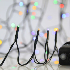 Σειρά 400 LED 3 mm 31 V — Πολύχρωμα LED, Πράσινο PVC Καλώδιο, 8 Προγράμματα, IP44