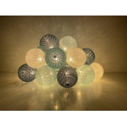 Cotton Balls 20Led Navy Warm