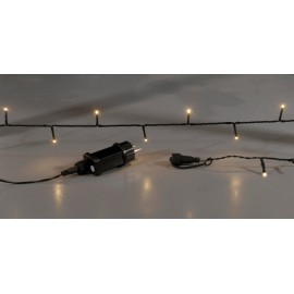 Line of 180 Led M/F Green cable Warm 