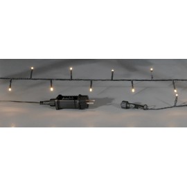 Line of 400 Led (10x40) Green cable Warm 
