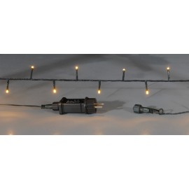 Line of 400 Led (10x40) Green cable Warm Amber 