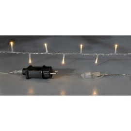Line of 400 Led (10x40) Transparent cable Warm 