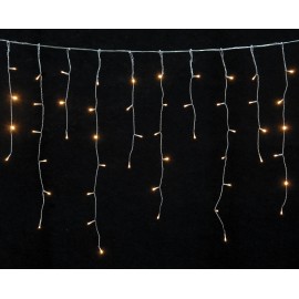 Icicle of 300 Led Transparent cable Warm 