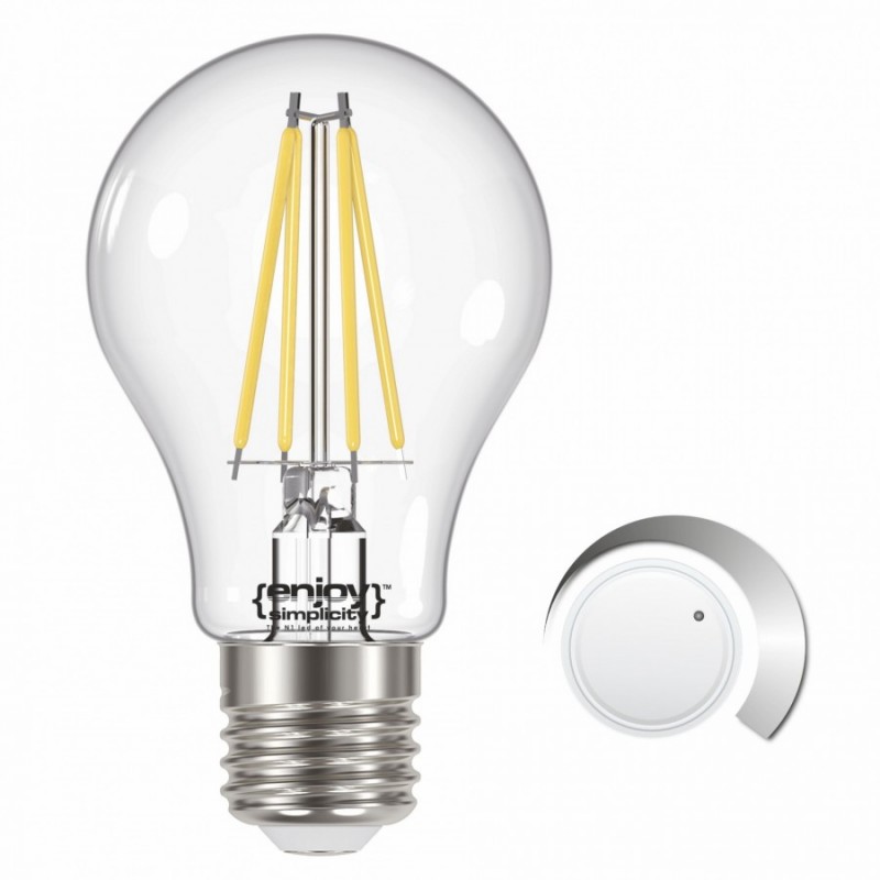 Λάμπα Α60/E27/9W/Διάφανη/Dimmable  6500K Enjoy