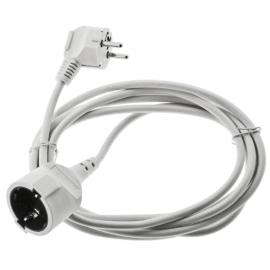 Μπαλαντέζα 10m 3x1.5mm Άσπρη με Πρίζα Schuko (16A, IP20) 