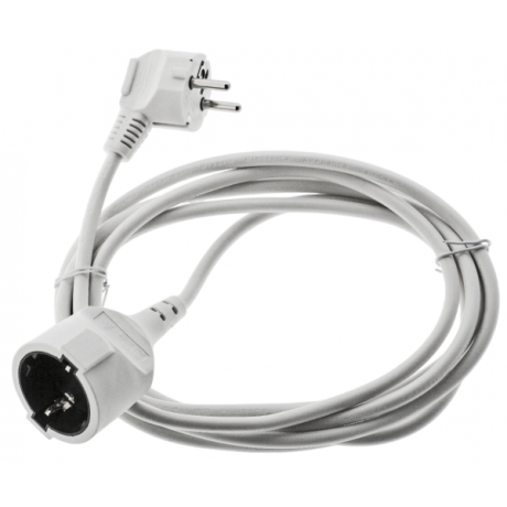 Μπαλαντέζα 10m 3x1.5mm Άσπρη με Πρίζα Schuko (16A, IP20)