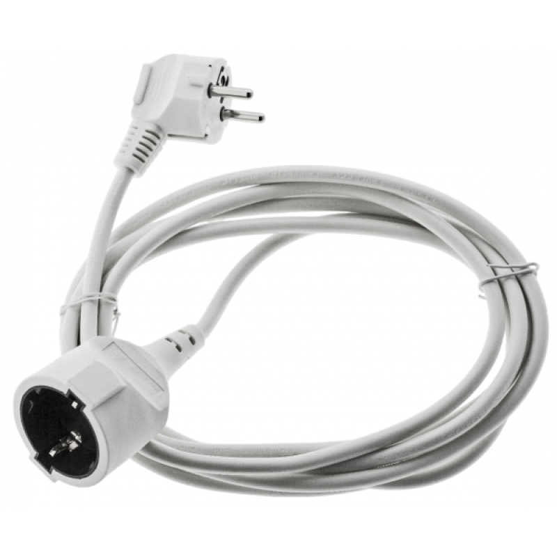 Μπαλαντέζα 10m 3x1.5mm Άσπρη με Πρίζα Schuko (16A, IP20)