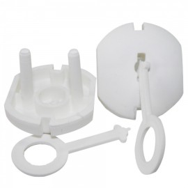 Safety for Socket with key White 