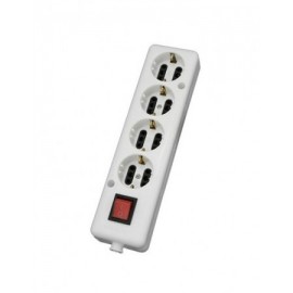 Multi-socket 4 plugs With switch - Without Cable 