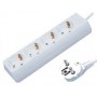 4 Plugs Multisocket (no switch) 3x1,5mm (3m) White