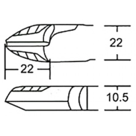 Κόφτης Πλάγιος Μεγάλος 165mm (1PK-067DS)