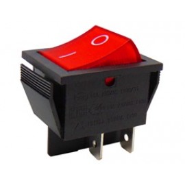 Device Switch Big with Flashlight On/Off 16A/250V 4P Red 
