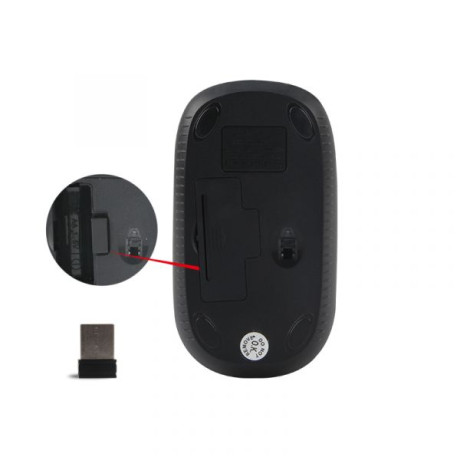 Ασύρματο Ποντίκι Μαύρο 2.4G MT-R547 Meetion