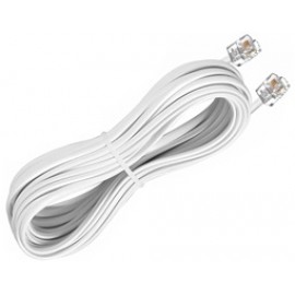 Telephone Extension Cable 6P4C (line's) 1m White 