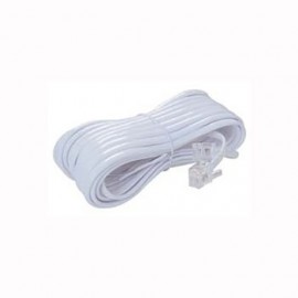 Telephone Extension Cable 6P4C (line's) 30m White 