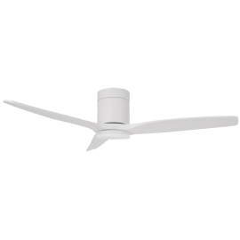 Ανεμιστήρας Οροφής DC Motor 40W Φ132 Led 15W CCT Control Λευκός