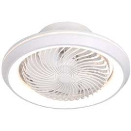 Ανεμιστήρας Οροφής DC Motor 15W Φ50 Led 36W CCT Control Λευκός 