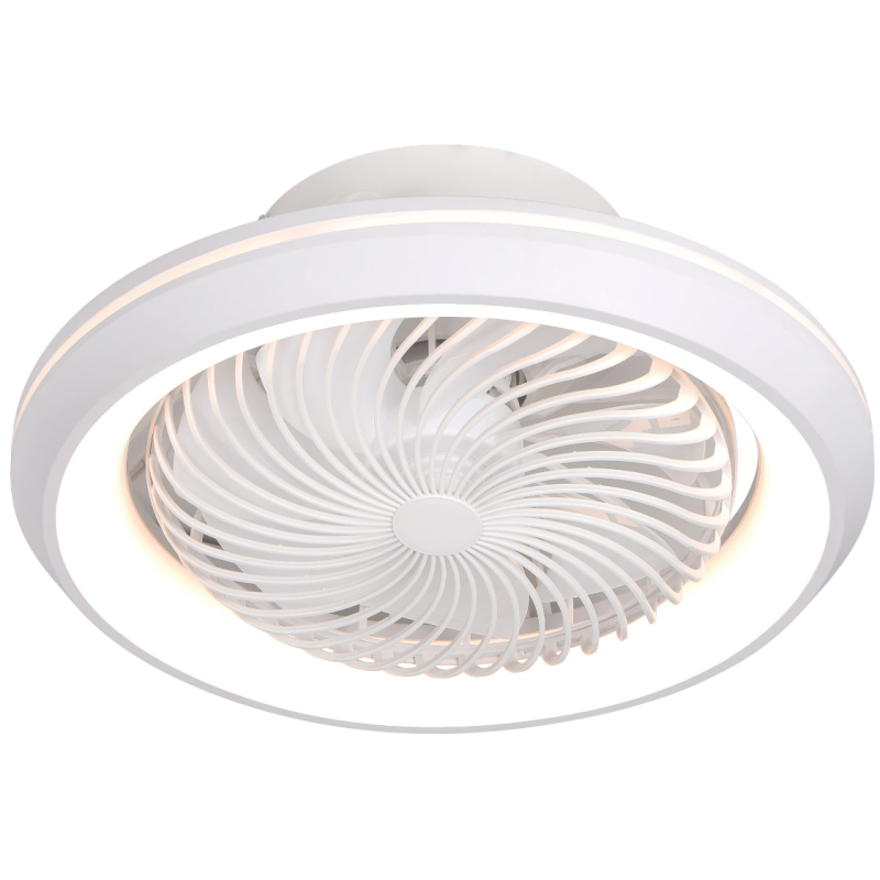 Ανεμιστήρας Οροφής DC Motor 15W Φ50 Led 36W CCT Control Λευκός
