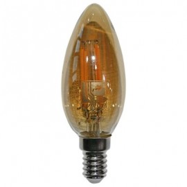 Κερί Led Fillament 6W 2200Κ Dimmable Μελί 